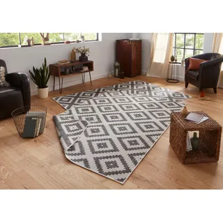 Northrugs Malta Wendeteppich 240 x 340 cm grau/creme