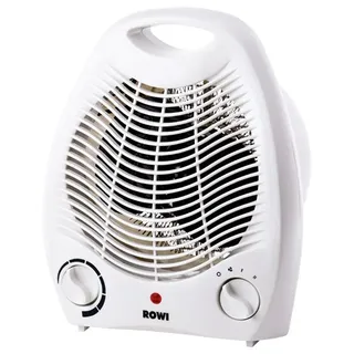 ROWI Heizlüfter 2000 Watt, 2 Stufen-Schalter - Weiß