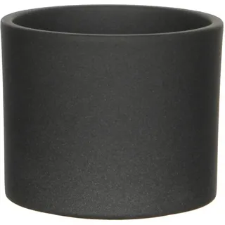 Mica Decorations Übertopf  Era Ø 15 cm x 13 cm Dunkelgrau matt