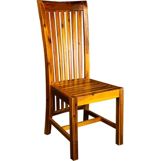 Esszimmerstuhl Holzstuhl massive Akazie QUENTIN - Beige