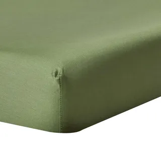 Homescapes Spannbettlaken Satin aus 100% Bio-Baumwolle , Textil , Rechteckig , 180x200 cm , Oeko-Tex® , Heimtextilien, Bettwäsche & Leintücher, Leintücher, Bettlaken