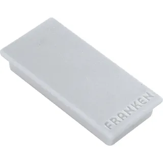 Franken HM235012 - Magnete, 23x50 mm, grau 10 Stück