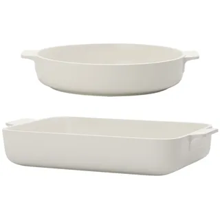 Villeroy & Boch Auflaufform 2er Set 2 x 2 cm Weiß
