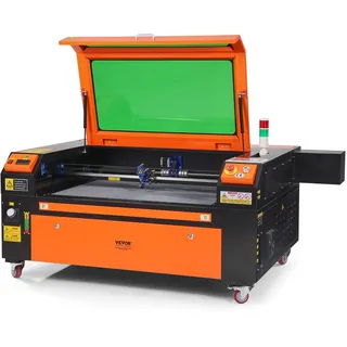 VEVOR 100W CO2-Lasergravierer, 600x900mm, 500mm/s Laserschneidmaschine mit 2-Wege-Pass-Air-Assist, kompatibel mit LightBurn, CorelDRAW, AutoCAD, Windows, Mac OS, Linux, für Holz, Acryl, Stoff