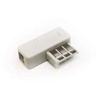 Geemarc Telefonbuchse auf RJ11 – Telefonadapter mit RJ11-Anschluss, geeignet für Frankreich – weiße T-Buchse