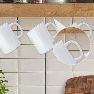 150 kleine Schraubhaken für Teetassen - Vintage Deckenhaken Set - Aufhängen von Tassenbechern Ornament