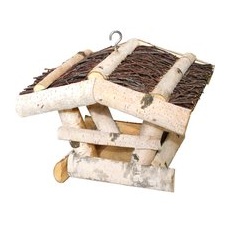 Vogelfutterhaus Strohdach 19 cm x 24 cm