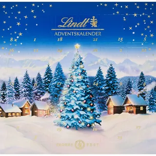 Lindt Schokolade | Mini-Tisch-Adventskalender Weihnachtszauber 2025 | 115g | 24 süße Überraschungen | Schokolade für die Weihnachtszeit