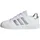 Grand Court Lifestyle Tennis Lace-Up Kids Cloud White / Matte Silver / Matte Silver 31