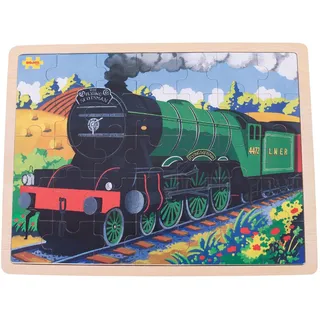 Bigjigs Toys Holzpuzzle Historischer Zug Flying Scotsman 35 Teile