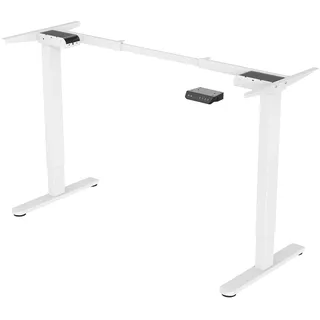 Svita DOBON Schreibtisch-Gestell elektrisch für Tischplatte höhenverstellbare Tischbeine Memory-Funktion Doppel-Motor Metall Weiß - Weiß