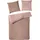 Wendebettwäsche »Kate« 3 Stk., tlg. mit Two-Tone-Optik, feines Grafik-Muster, ab Größe 135x200 cm, braun,