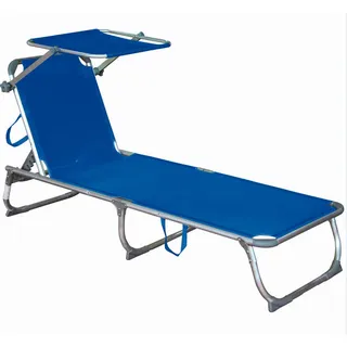 Garden Pleasure KISO Sonnenliege 197 x 61 x 34 cm Blau