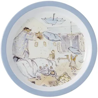 Petit jour – Teller für Babys Ernet und Celestine, blau, Ø 18 cm – 6 M+ – Melamin