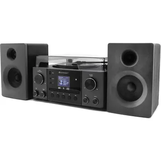 Soundmaster Stereoanlage DAB+, UKW, USB, MP3, Bluetooth®, AUX, CD, Weckfunktion