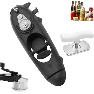 Dosenöffner Manuell, Dosenöffner ohne Scharfe Kanten Spülmaschinengeeignet Büchsenöffner Sicherheitsdosenöffner, Sicherheits Edelstahl Glasöffner Deckelöffner, Can opener für Ältlich mit Arthritis