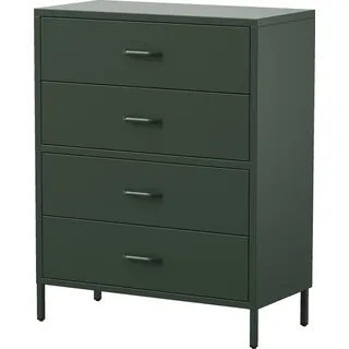 Jan Nowak Kommode Carla (L x B x 40 x 80 x 101,5 cm, Grün, Anzahl Schubladen: 4 Stk.)