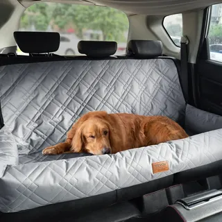 Vevor Hundeautositz bis 100 lbs grau