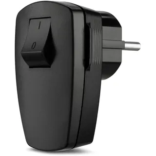 REV Ritter REV 0512102555 Schutzkontaktstecker Kunststoff mit Schalter 250 V Schwarz IP20