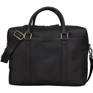 LEABAGS Messenger Bag, Istanbul Vintage Echtleder Umhängetasche Herren & Damen,16 Zoll Leder Laptoptasche DIN A4 für Studium Uni Büro Arbeit Schultertasche Messenger Bag Umhängetasche mit Schultergurt