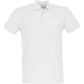 65/35 HEAVY POLO | Poloshirt Uni – Robust und Pflegeleicht, Dreiknopfleiste, Waschbar bis 60°C, Trocknergeeignet - Weiß