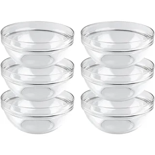 Mäser Empilable Schüssel Transparent/Weiß 6-tlg.