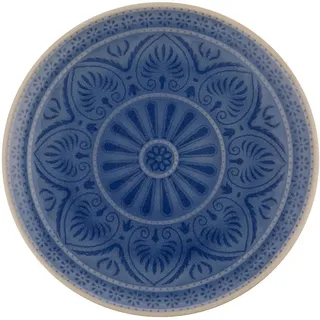 Butlers Teller Sumatra 21 cm , Hellblau , Keramik , 21x2x21 cm , Geschirr, Teller, Speiseteller