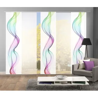 HOME WOHNIDEEN ALBERTA Klettband 60 x 245 cm Mehrfarbig 5 Stk.