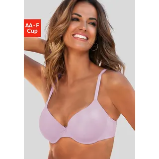 LASCANA Schalen-BH ", T-Shirt-BH, Bügel-BH, Ela - perfect basic" aus seidiger Microfaser, bequemer BH, große Größen, flieder