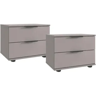 WIMEX Carryhome Nachtschrankset, Sahara, Metall, 2 Schubladen, 52x40x38 cm, Made in Germany, Typenauswahl, Schlafzimmer, Nachttische