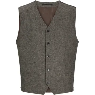 JACK&JONES Herren Jprwinter Twill Waistcoat Anzugweste, Slate Black/Fit:Slim FIT, 50