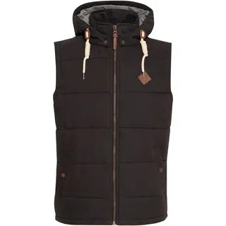 Steppweste SOLID "Steppweste SDDry", Herren, Gr. L, schwarz, Obermaterial: 70% Baumwolle CO. 30% Nylon NY., Westen Steppweste