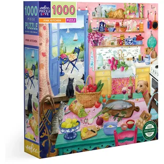 eeBoo Puzzle 1000 pcs - Pink Kitchen