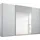Schwebetürenschrank TOMA 315 x 229 x 62 cm Braun/Grau