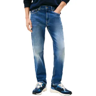 Tommy Hilfiger Tommy Jeans für Herren. DM0DM21054 Jeans Ryan Slim blau (32/34), Lässig, Denim, Bio-Baumwolle, Nachhaltig