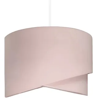 youngDECO® TULPE Lampenschirm Hängelampe Ø38 cm - Pendelleuchte Beige - Hängeleuchte aus Baumwollstoff 2xE27 - Lampe Schlafzimmer, Wohnzimmer, Kinderzimmer und Büro (Ohne Glühbirne)