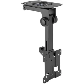 conecto Deckenhalterung für Fernseher, geeignet für 13-27 Zoll, klappbar, höhenverstellbar, schwenkbar, neigbar, bis VESA 100x100, schwarz