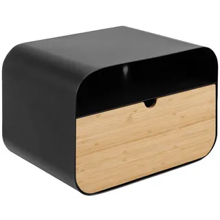 ebuy24 Nachttisch, Joliet, Schwarz, Stahl, 35 x 25 x 23 cm , Metall , 1 Schubladen , 35x23x25 cm , Schlafzimmer, Nachtkästchen