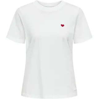 Jdy Jdypisa Life S/S Print Top JRS Noos Weiß S