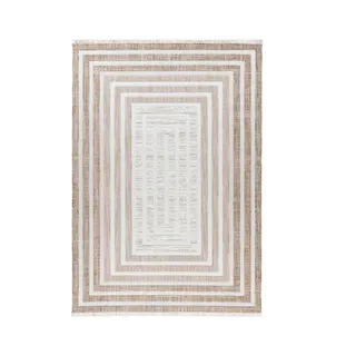 Kayoom Sarai 125 Webteppich 80 x 150 cm Braun/Beige
