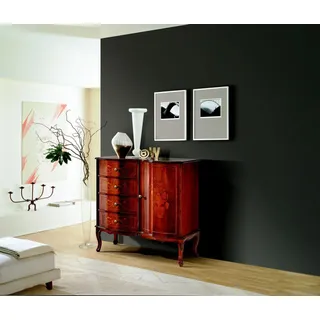 Luxus Italienische Holz Möbel Kommode Anrichte Barock Stil Sideboard Echtholz - Braun