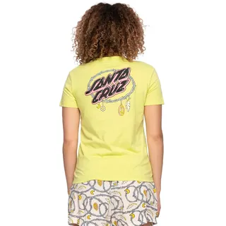 Santa Cruz Barbed Oval Dot Kurzarm-t-shirt - Yellow - S