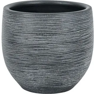 Blumentopf Le Havre Ton Ø 20 H 18 cm grau