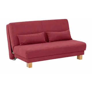 Home Affaire Schlafcouch Polyester 2-Sitzer Rot