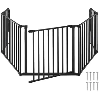 Tectake Kaminschutzgitter 290 cm schwarz