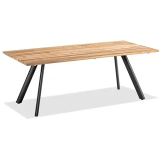 Niehoff Noah Gartentisch 200 x 95 x 76 cm Braun/Grau