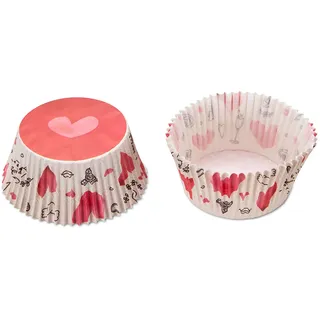 Städter Papier- Backförmchen Sweet Love 5/7 x 3 cm Maxi 50 Stück