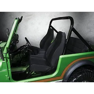 Komfortsitz vorne Schwarz links + rechts Sitz Seat Black Jeep CJ 76-86
