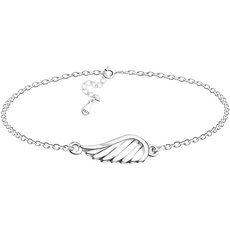Sofia Milani - Damen Armband 925 Silber - Engel Flügel Feder Anhänger - 30239