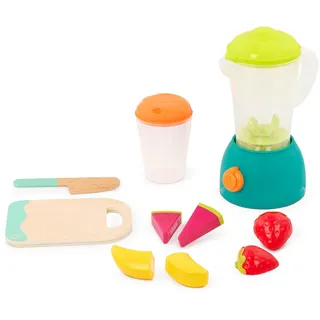 B. Toys - Mini Chef - Fruchtiger Smoothie Spielset - Smoothie Spielset - Spielzeug-Mixer & Zubehör für die Spielküche - Spielnahrung, Tasse, Schneidebrett, Messer - Rollenspiele für Kinder - 3 Jahre +